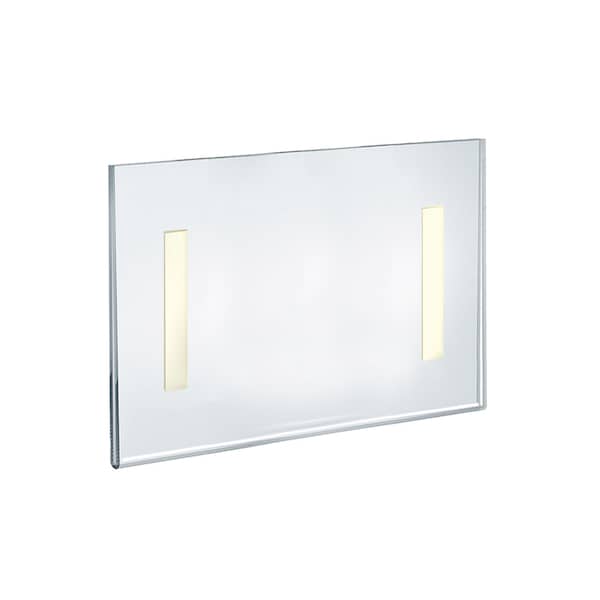 Self Adhesive Clear Acrylic Wall Sign Holder Frame 11" W x 8.5" H- Landscape/Horizontal, 10-Pack